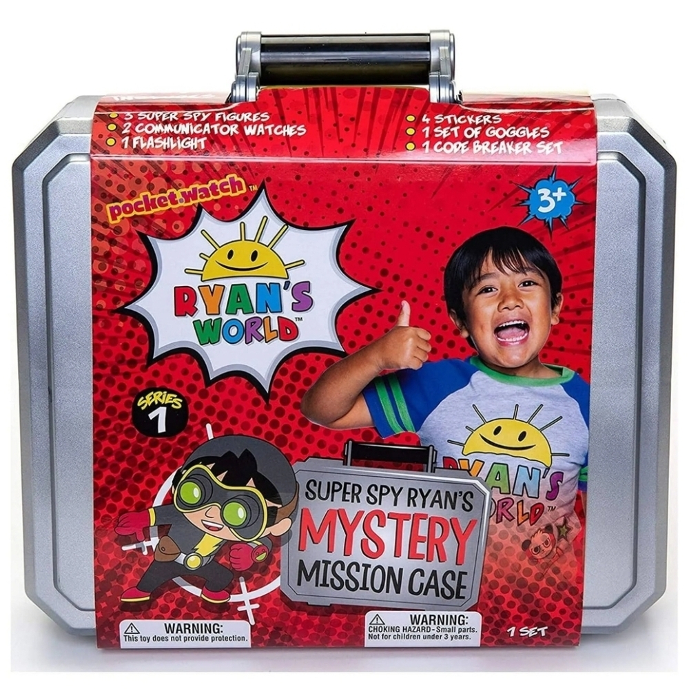 Ryan's World Super Spy Ryan's Mystery Mission Case Mystery Set INCOMPLETE